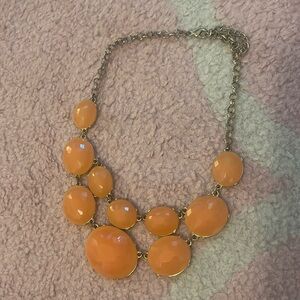 Orange chunky necklace